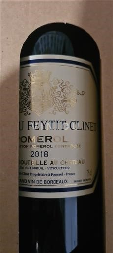 Bordeaux Pomerol Château Feytit-Clinet 2018