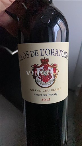 Bordeaux Saint-Émilion Grand Cru Grand Cru Classé Clos de l'Oratoire 2015
