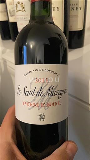 Bordeaux Pomerol Le Seuil de Mazeyres 2015