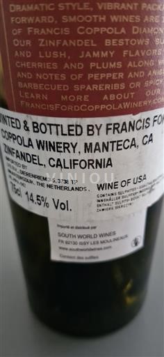 Kalifornialaiset AVA:t Määrittelemätön Francis Ford Coppola Winery 2020