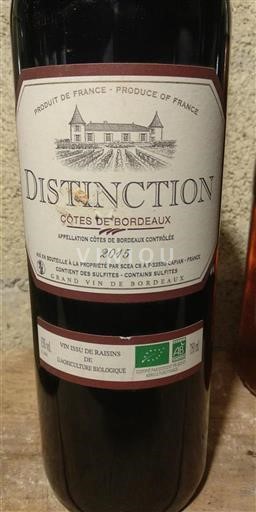 Bordeaux Côtes-de-Bordeaux Château Cessac Distinction 2015