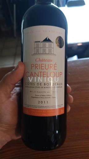 Bordeaux Côtes-de-Bordeaux Prieuré Canteloup 2011