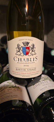 Bourgogne Chablis Grand Cru Marthe Sigaud 2024