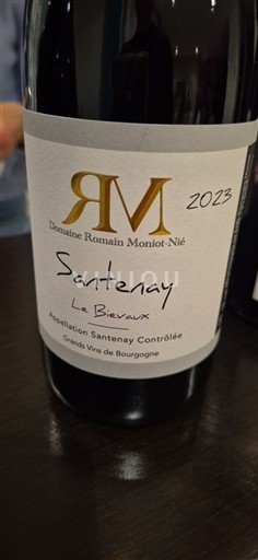 Borgoña Santenay Domaine Romain Moniot-Nié Le Bievaux 2023