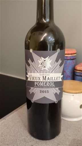 Bordeaux Pomerol Château Vieux Maillet 2015