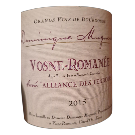 Borgonha Vosne-romanée Domaine Dominique Mugneret Alliance des Terroirs 2015