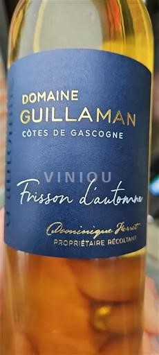 Jihozápad Côtes de Gascogne Domaine Guillaman Frisson d'automne Neročník