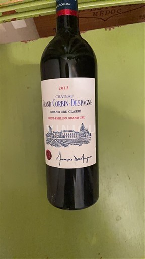 Bordeaux Saint-Émilion Grand Cru Grand Cru Grand Corbin-Despagne 2012