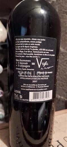 Roussillon Côtes du Roussillon Villages Domaine La Difference 2017