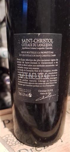 Languedoc Coteaux du Languedoc SCV Les Coteaux de Saint-Christol Le Christovinum 2007