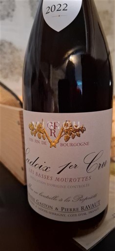 Burgundi E paspecifikuar Premier Cru Domaine Gaston & Pierre Ravaut Les Basses Mourottes 2022