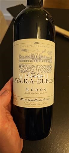 Bordeaux Médoc Layauga-Duboscq 2016