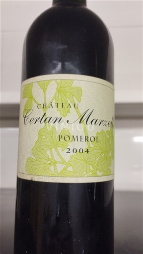 Bordeaux Pomerol Château Certan Marzelle 2004