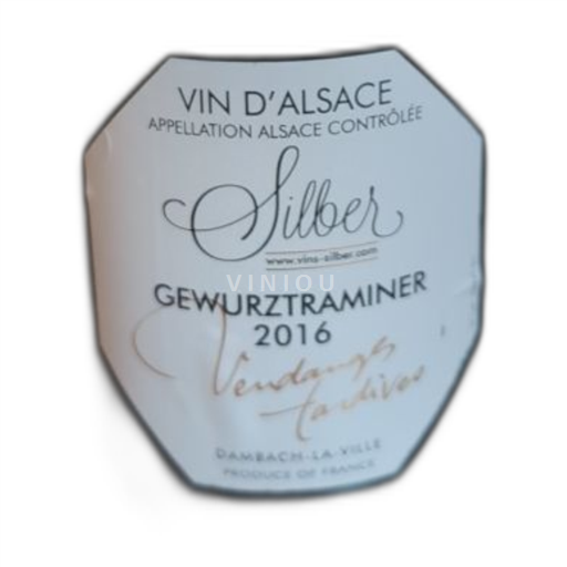 Alsasko Gewürztraminer Earl Silber Vendanges Tardives 2016