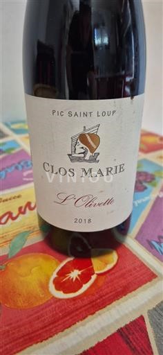 Languedoc Pic-saint-loup Clos Marie L'Olivette 2018