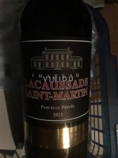 Burdeos Blaye-Côtes de Burdeos Lacaussade Saint-Martin Parcelle Privée 2023