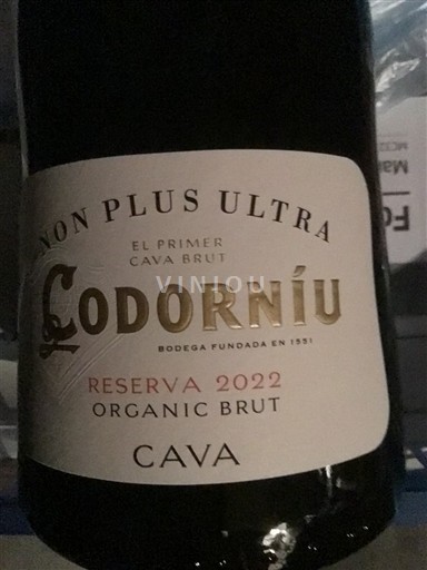 Catalonien Cava Codorniu Non Plus Ultra Reserva Organic Brut 2022