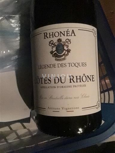 Thung lũng Rhône Côtes-du-rhône Rhonéa Légende des Toques 2022