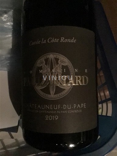 Rhône-dalen Châteauneuf-du-Pape Domaine Paul Autard la Côte Ronde 2019