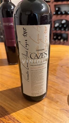 Roussillon Rivesaltes Domaine Cazes 1978
