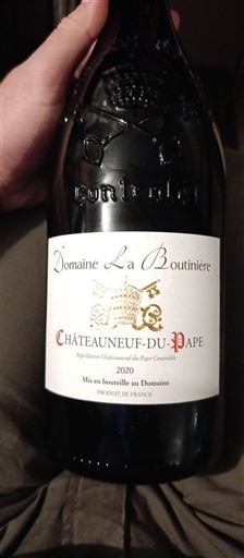 Rhônedalen Châteauneuf-du-Pape Domaine La Boutinière 2020