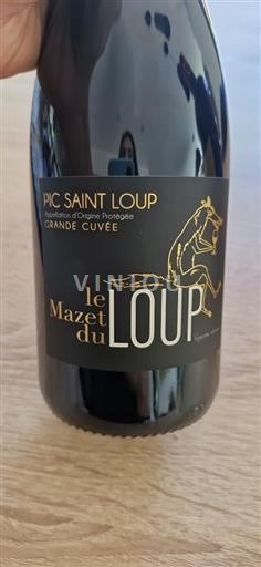 Languedoc Pic-saint-loup Le Mazet du Loup Grande Ei vuosikertaa