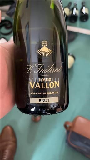 Bordeaux Bordeauxin crémant Louis Vallon L'Instant Ei vuosikertaa