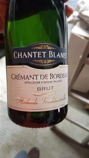 Burdeos Crémant de Burdeos Chantet Blanet Sin añada