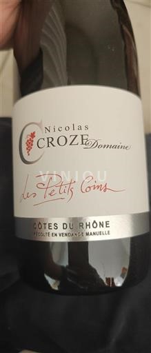 Rhônen laakso Côtes-du-rhône Domaine Nicolas Croze Les Petits Coins Ei vuosikertaa