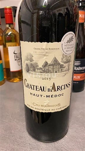 Bordeaux Haut-Médoc Château Arcins 2015