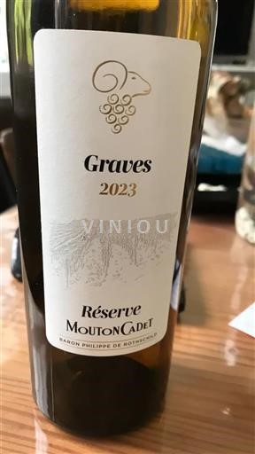 Bordeaux Graves Baron Philippe de Rothschild Réserve Mouton Cadet 2023