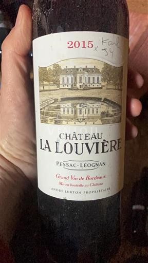 Bordoja Pessac-Léognan Château La louviere 2015