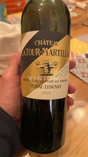Bordeaux Pessac-Léognan Grand Cru Latour-Martillac 2018