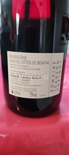 Burgundy Hautes-Côtes de Beaune Domaine Jeanson-Parigot 2022