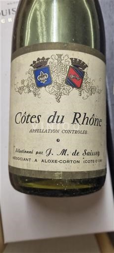 Valle del Ródano Côtes del Ródano J. M. de Saissy 1973