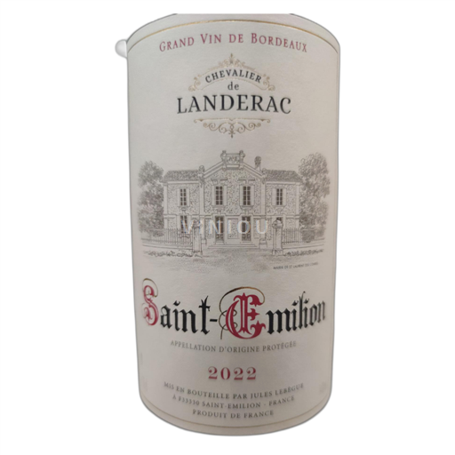 Bordeaux Saint-Émilion Chevalier de Landerac Saint Emilion 2022