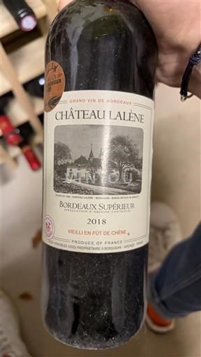 Bordeaux Bordeaux Supérieur Château Lalène 2018