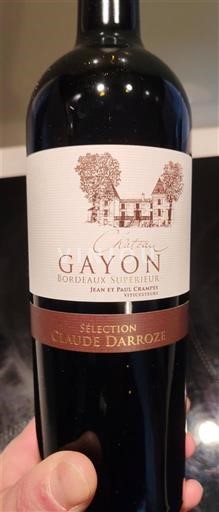 Burdeos Bordeaux superior Château Gayon Sélection Claude Darroze 2020