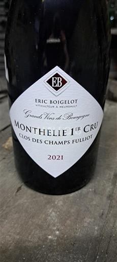 Burgundy Monthélie Premier Cru Eric Boigelot Clos des Champs Fulliot 2021