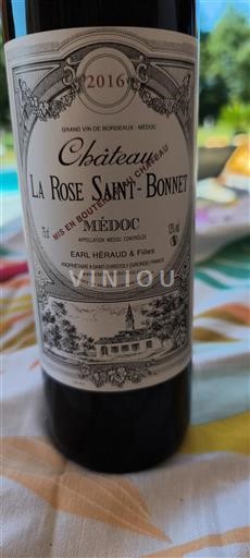 Bordeaux Médoc Château La Rose Saint-Bonnet 2016