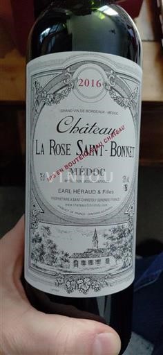 Bordeaux Médoc Château La Rose Saint-Bonnet 2016