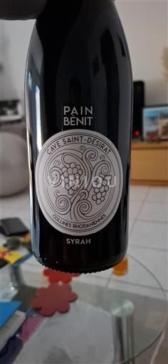 Alpit ja Rhônen maat Rhodanien rinteet Cave Saint-Désirat Pain Bénit Ei vuosikertaa