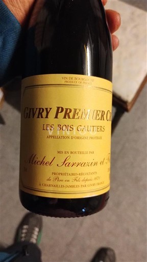 Bourgogne Givry Premier Cru Michel Sarrazin et Fils Les Bois Gaultiers 2023