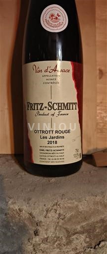 Alsace Pinot Noir Fritz-Schmitt Les Jardins 2018