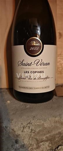 Bourgogne Saint-Véran Vignerons des Terres Secrètes Les Copines 2022
