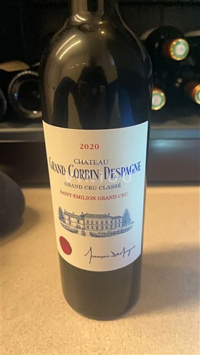 Bordeaux Saint-Émilion Grand Cru Grand Cru Grand Corbin-Despagne 2020