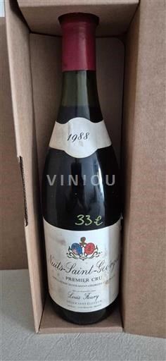 Burgundija Nuits-Saint-Georges Premier Cru Louis Fleury 1988