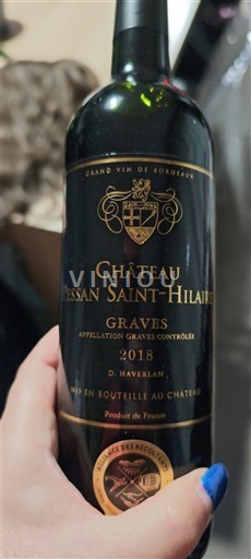 Burdeos Graves Pessan Saint-Hilaire 2018