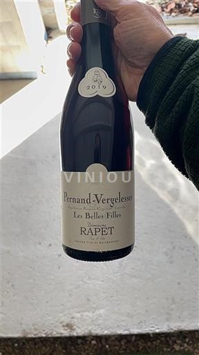 Burgundi Pernand-vergelesses Grand Cru Domaine Rapet Les Belles Filles 2019