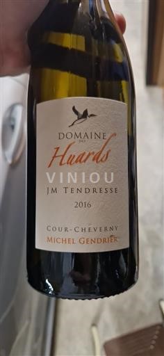 Thung lũng sông Loire Cour-cheverny Domaine Des Huards JM Tendresse 2016